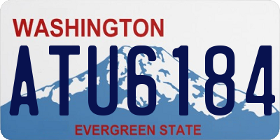 WA license plate ATU6184