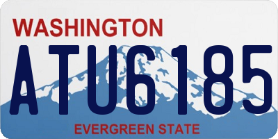 WA license plate ATU6185
