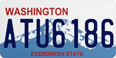 WA license plate ATU6186