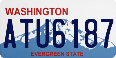 WA license plate ATU6187