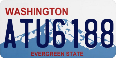 WA license plate ATU6188