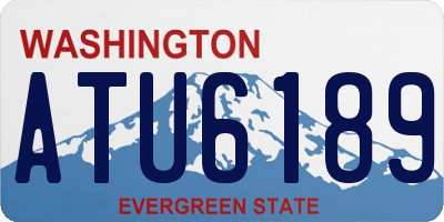 WA license plate ATU6189