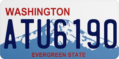 WA license plate ATU6190