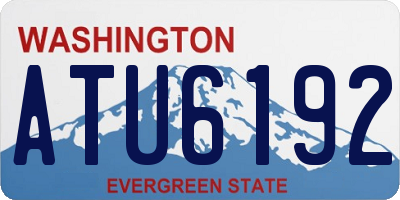 WA license plate ATU6192