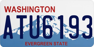 WA license plate ATU6193
