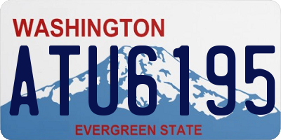 WA license plate ATU6195
