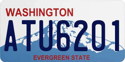 WA license plate ATU6201