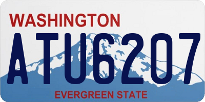 WA license plate ATU6207