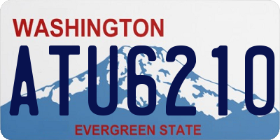 WA license plate ATU6210