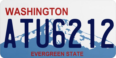 WA license plate ATU6212