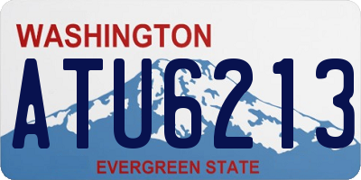WA license plate ATU6213