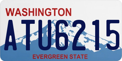WA license plate ATU6215