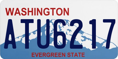 WA license plate ATU6217