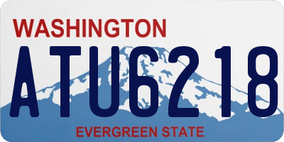 WA license plate ATU6218