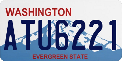 WA license plate ATU6221