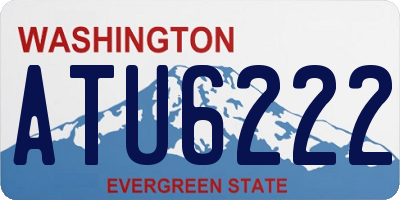 WA license plate ATU6222