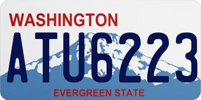 WA license plate ATU6223