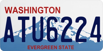 WA license plate ATU6224