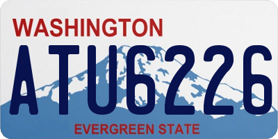WA license plate ATU6226