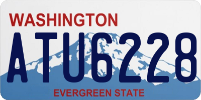 WA license plate ATU6228