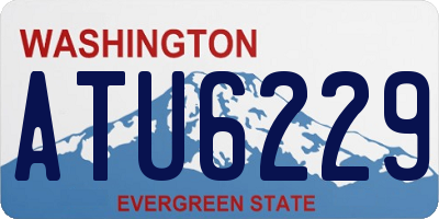 WA license plate ATU6229