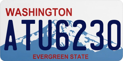 WA license plate ATU6230