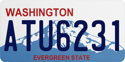 WA license plate ATU6231