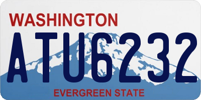WA license plate ATU6232