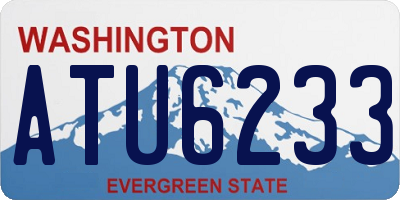 WA license plate ATU6233