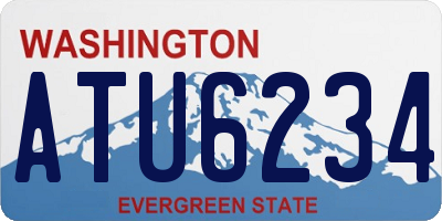 WA license plate ATU6234