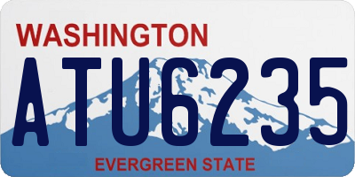 WA license plate ATU6235