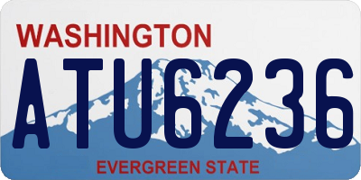 WA license plate ATU6236