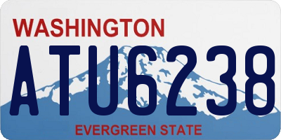 WA license plate ATU6238