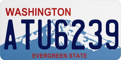 WA license plate ATU6239