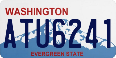 WA license plate ATU6241