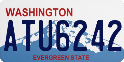WA license plate ATU6242