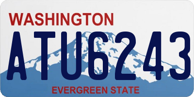 WA license plate ATU6243