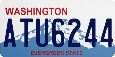 WA license plate ATU6244