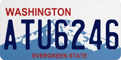 WA license plate ATU6246