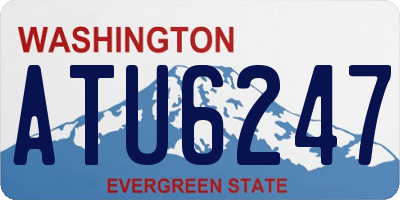 WA license plate ATU6247