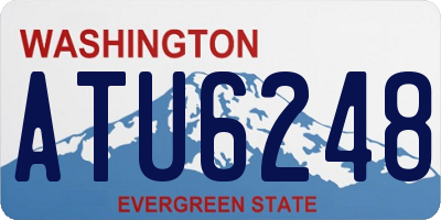 WA license plate ATU6248
