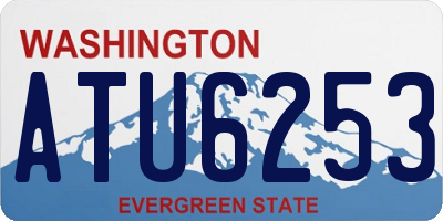 WA license plate ATU6253