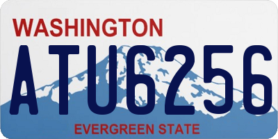 WA license plate ATU6256