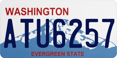 WA license plate ATU6257