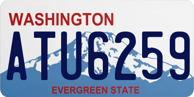 WA license plate ATU6259