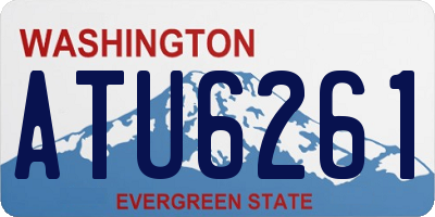 WA license plate ATU6261