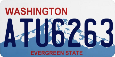 WA license plate ATU6263