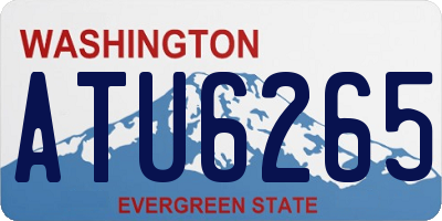 WA license plate ATU6265