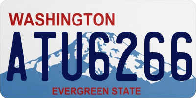 WA license plate ATU6266