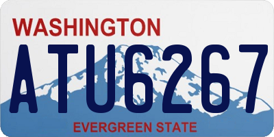 WA license plate ATU6267